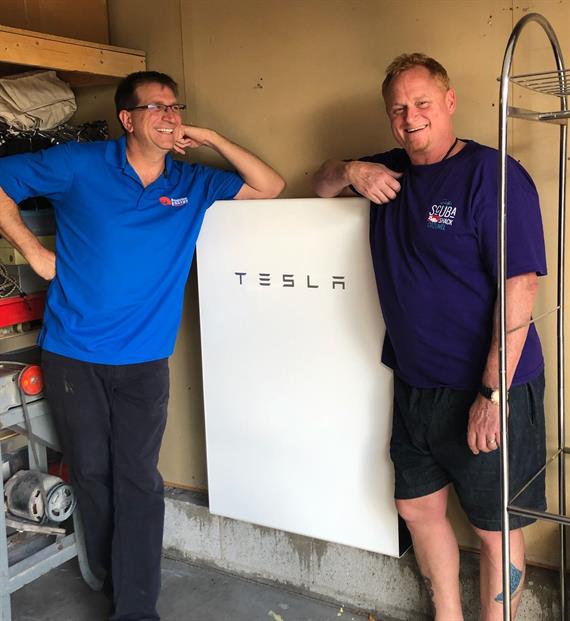 Tesla battery install new mexico