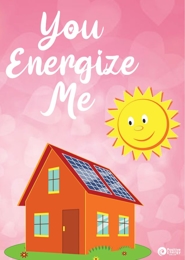 Solar-Themed Valentine Card