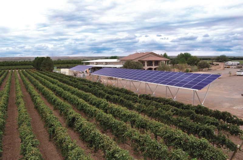 Solar panels for agriculture
