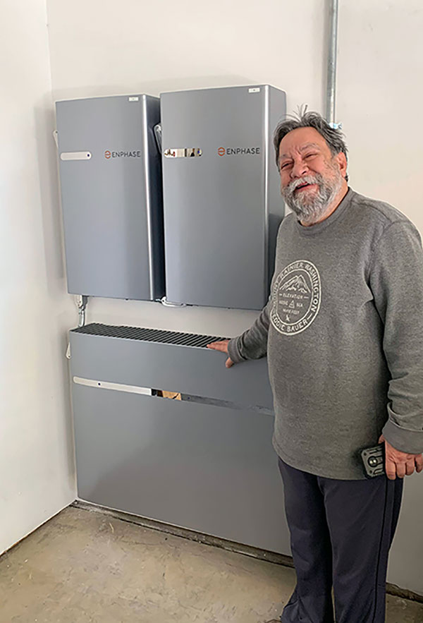 enphase solar home battery
